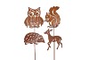 RUSTY GARDENSTICK AUTUMN ASS 12X20X60CM