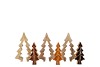 PINE TREE 3D WOODS BROWN 15X10X3CM NM