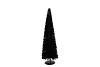 SPARKLE SEQUINS BLACK TREE 17X50CM NM