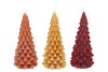 CANDLE FROSTY X-MAS TREE AUTUMN SPICES 8X16CM ASS