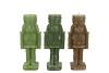 CANDLE FROSTY NUTCRACKER GREEN MIX 6X6X16CM