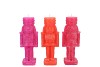 CANDLE FROSTY NUTCRACKER FUCHSIA MIX 4X4X12CM