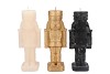 CANDLE FROSTY NUTCRACKER BLACK MIX 7X7X20CM
