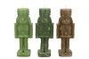 CANDLE FROSTY NUTCRACKER GREEN MIX 7X7X20CM
