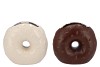 CANDY DONUT CHOCO/WHITE VASE ASS 16X8X15CM NM