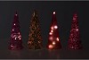 TWINKLE FUCHSIA MIX GLASS TREE LIGHTS ASS 9X22CM NM