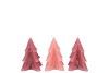 CANDLE FROSTY PINE TREE SWEETS PINK MIX 6X8CM ASS