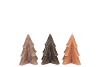 CANDLE FROSTY PINE TREE WOODS BROWN MIX 6X8CM ASS