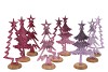 COSMO SWEETS LILA MIX XMAS TREES ON FOOT ASS 13X8X29CM NM