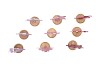 COSMO SWEETS LILA MIX XMAS TREES ON FOOT ASS 10X7X24CM NM