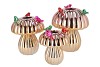 BIRD MUSHROOM VASE METALIC GOLD ASS 14X14X20CM NM