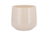 CERAMIC BEIGE STONE POT BERLIN 16X14,5CM