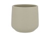 CERAMIC LIGHT KAKI POT BERLIN STRUCTURE 18CM NM