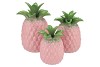 PINEAPPLE TROPICAL PINK VASE 18X18X28CM NM
