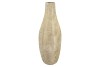 CASABLANCA SAND METAL VASE FLOWER IRON 23X23X61CM