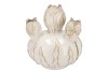 MARA WHITE VASE BOL TULIP 27X27X31CM NM