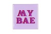 TILE MY BAE PURPLE 10X10X1CM NM