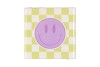 TILE SMILEY PURPLE/GREEN/WHITE 10X10X1CM NM