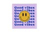 TILE SMILEY YELLOW/ORANGE/PINK 10X10X1CM NM