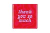TILE THANK YOU PINK 10X10X1CM NM