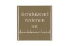 TILE TIENDUIZEND BROWN 10X10X1CM NM