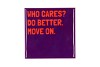 TILE WHO CARES? PURPLE 10X10X1CM NM