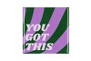 TILE YOU GOT PURPLE/GREEN 10X10X1CM NM