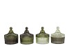 BICOLORE SUMMER GREEN MIX JARS ASS 11X13CM