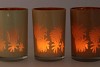 HILLY NATURAL BROWN MIX T-LIGHT GLASS ASS 10X13CM NM