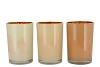 HILLY NATURAL BROWN MIX T-LIGHT GLASS ASS 12X18CM NM