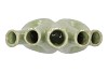 AGLIO PISTACHE VASE OVAL 36X17X33CM NM