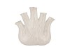 AGLIO WHITE VASE OVAL 25X11X24CM NM