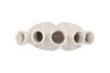 AGLIO WHITE VASE OVAL 25X11X24CM NM