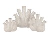AGLIO WHITE VASE OVAL 36X17X33CM NM