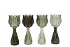 BICOLORE SUMMER GREEN MIX TULIP VASE ASS 7X18CM NM