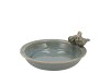 IRON STONE BIRD BOWL GLAZED BLUE 23X5CM