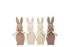 EASTER FLOCK NATURAL BROWN BUNNY MINI ASS 5X5X16CM