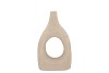 LISBOA SAND VASE OVAL 21X8X34CM NM