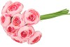 SILK RANUNCULUS BOUQUET 10X DARK PINK 32CM NM