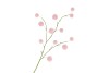 SILK FLOCKY FRUIT PINK 80CM NM