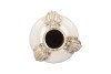 FROG WHITE VASE TUBE 20X20X28CM NM