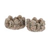 CONCRETE SAINT ANGEL WREATH GOLD POT 23X23X11CM