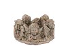 CONCRETE SAINT ANGEL WREATH GOLD POT 20X20X12CM