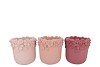 GIGI DUTCH PINK MIX FLOWER POT ASS 27X27X25M NM