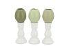 EASTER EGG TROPHY SUMMER GREEN MIX VASE ASS 6X6X16CM