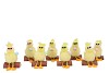 EASTER FUN PASTEL DUCK SIT ASS 8X5X12CM NM