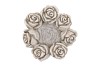 CONCRETE SAINT ANTIQUE ROSE WREATH POT 24X24X9CM
