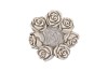CONCRETE SAINT ANTIQUE ROSE WREATH POT 21X21X8CM