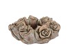CONCRETE SAINT GOLD ROSE WREATH POT 24X24X9CM NM