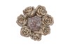 CONCRETE SAINT GOLD ROSE WREATH POT 24X24X9CM NM